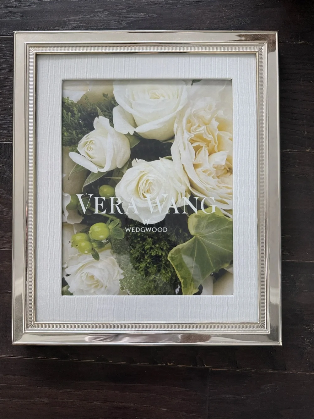 Vera Wang Silver Picture Frame with White Mat